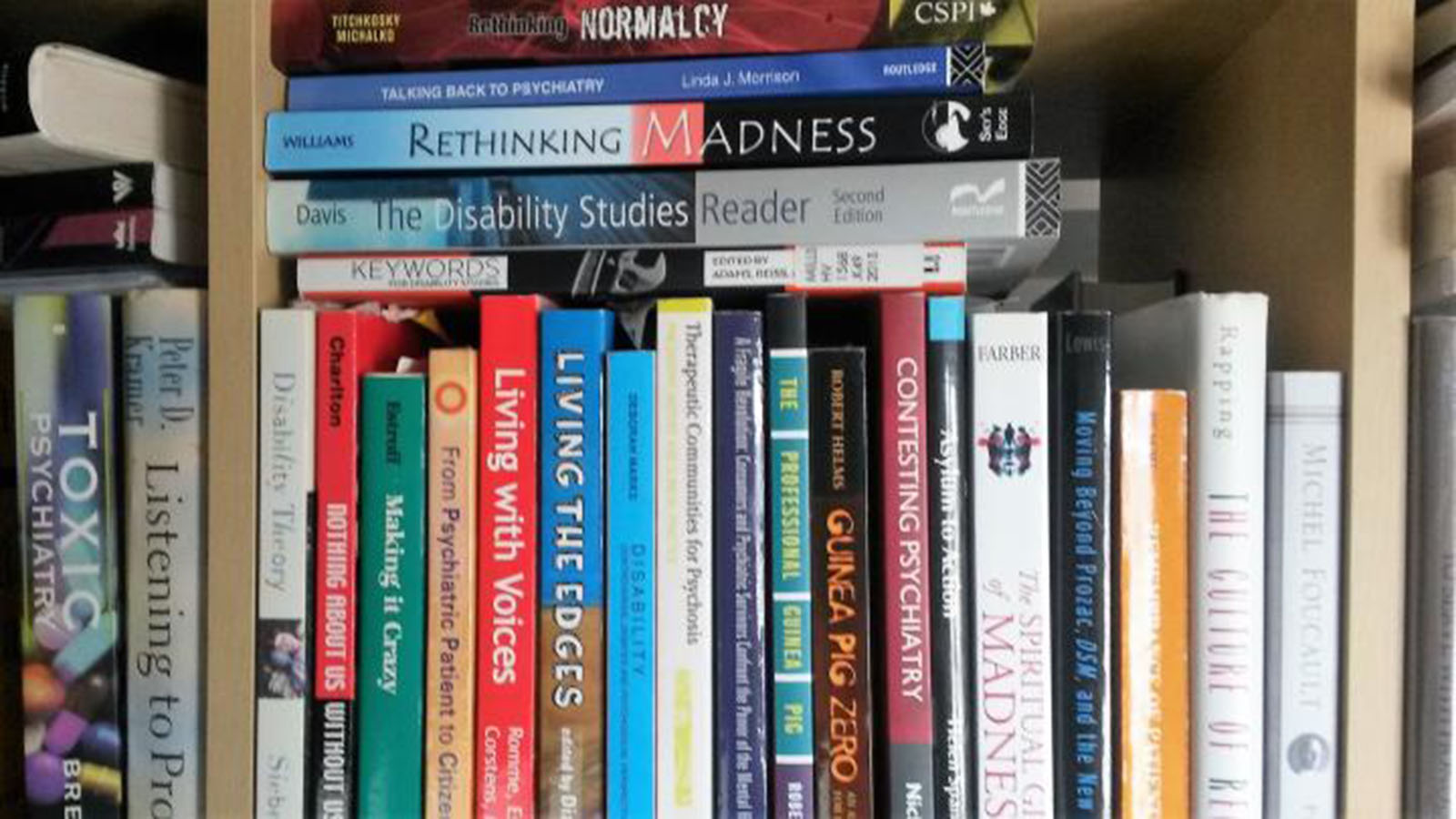 books on a shelf