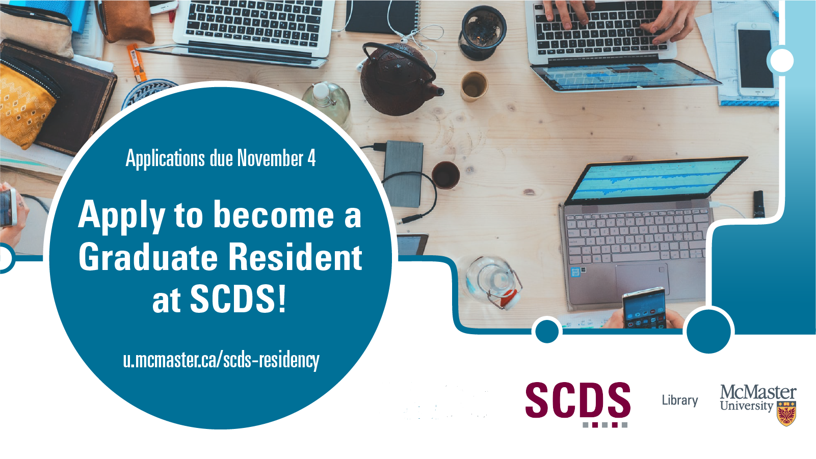 Apply to become a graduate resident at SCDS. Deadline to apply: November 4