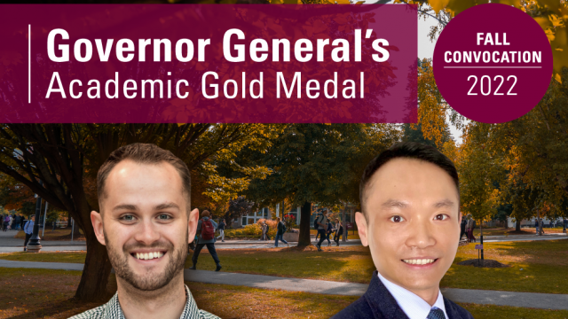 Two Exceptional Students Receive Governor General’s Academic Gold Medal ...