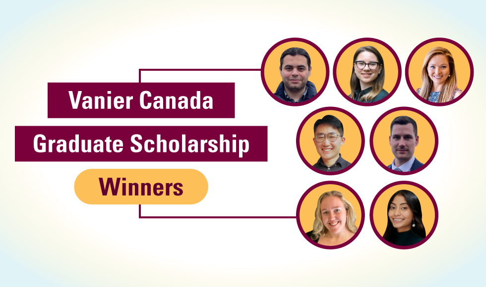 Vanier Canada Graduate Scholarship winners