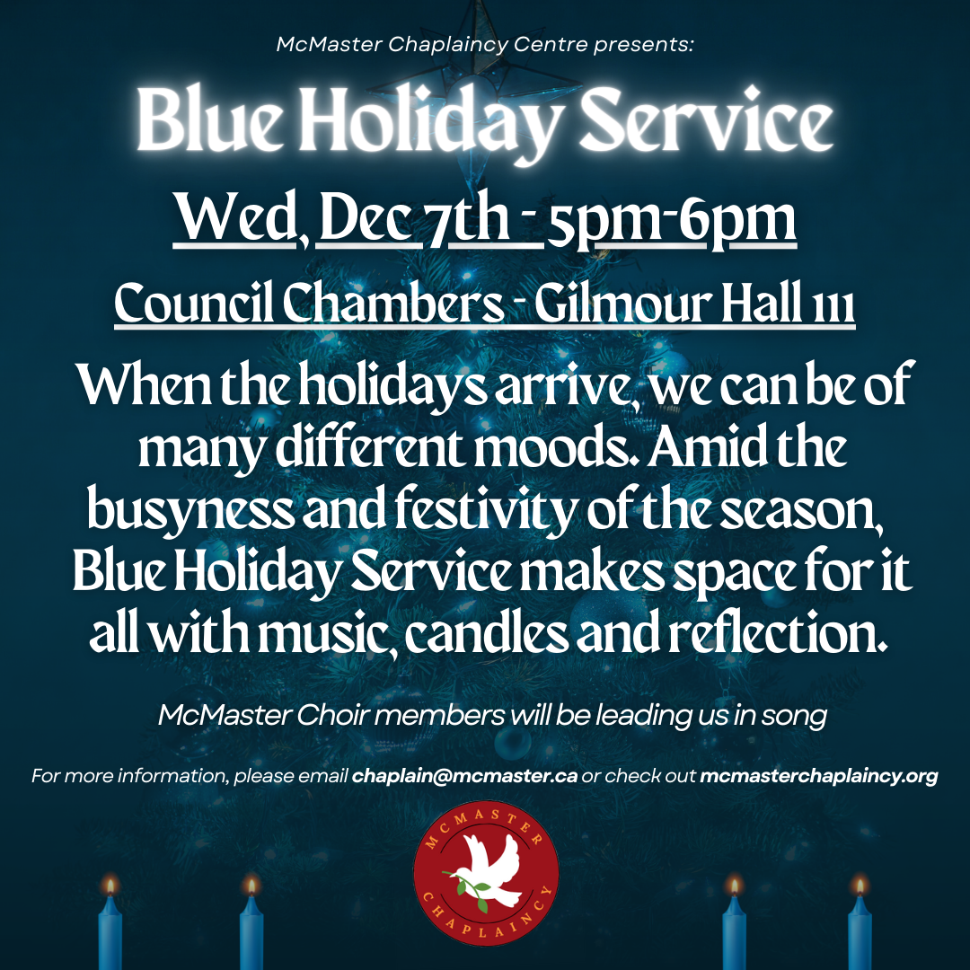 Blue Holiday Service School of Graduate Studies